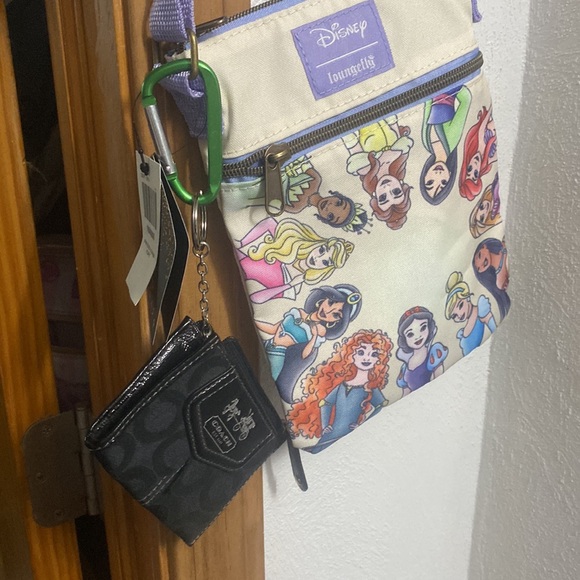 Coach wedge👡7.5+Zip Wallet🔑⛓+Loungefly/Disney👑Princess bag💕 - Picture 8 of 17
